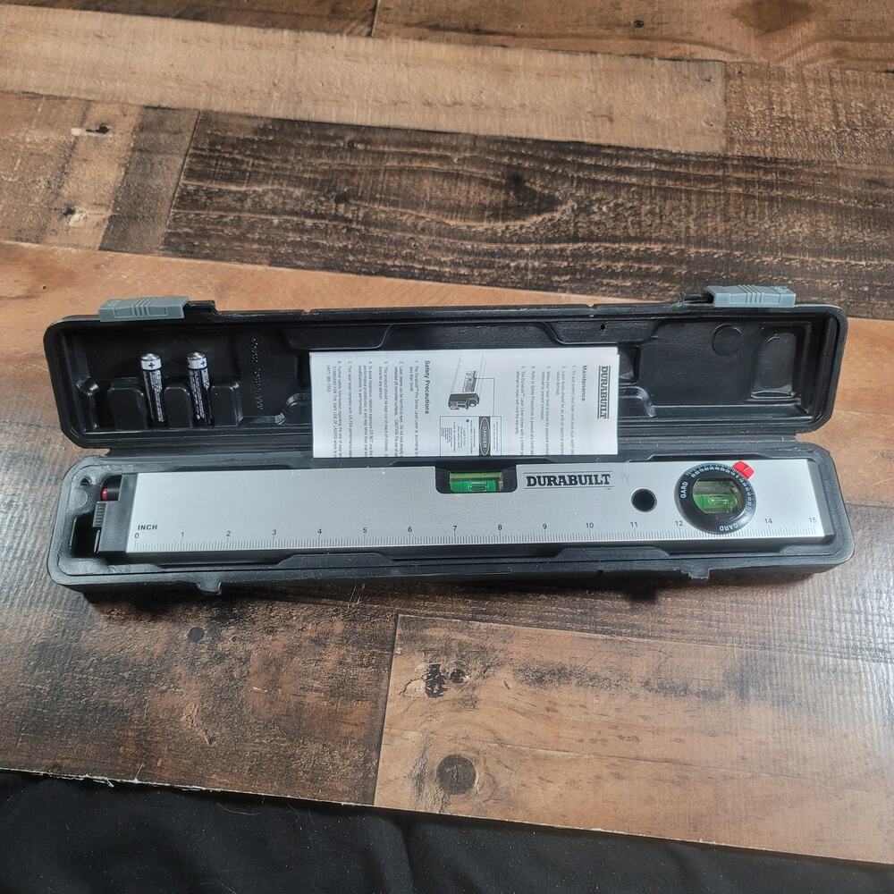 Durabuilt 16" Machined Aluminum Laser Level w/ Case